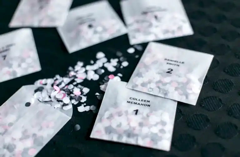 Confetti Bag Seating Chart