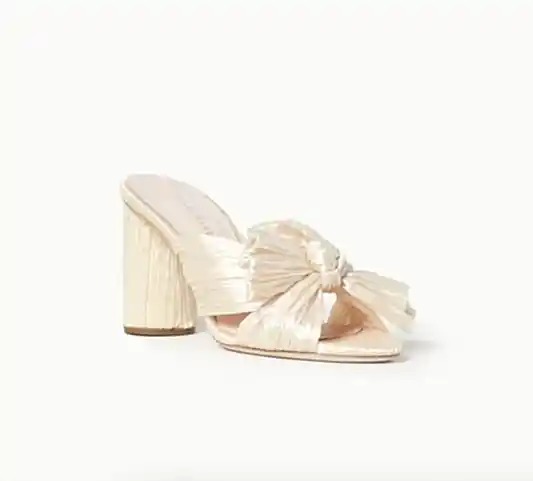 Loeffler Randall Penny Almond Pleated Bow Heel