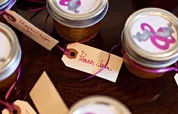 Homemade Jam Wedding Favors
