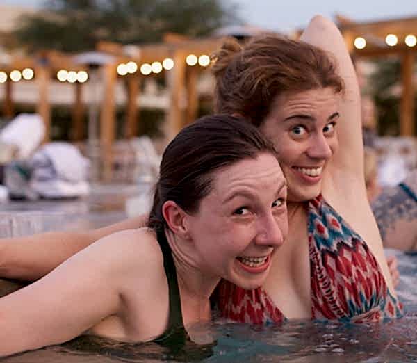Meg Becca Camp Mighty Hot Tub