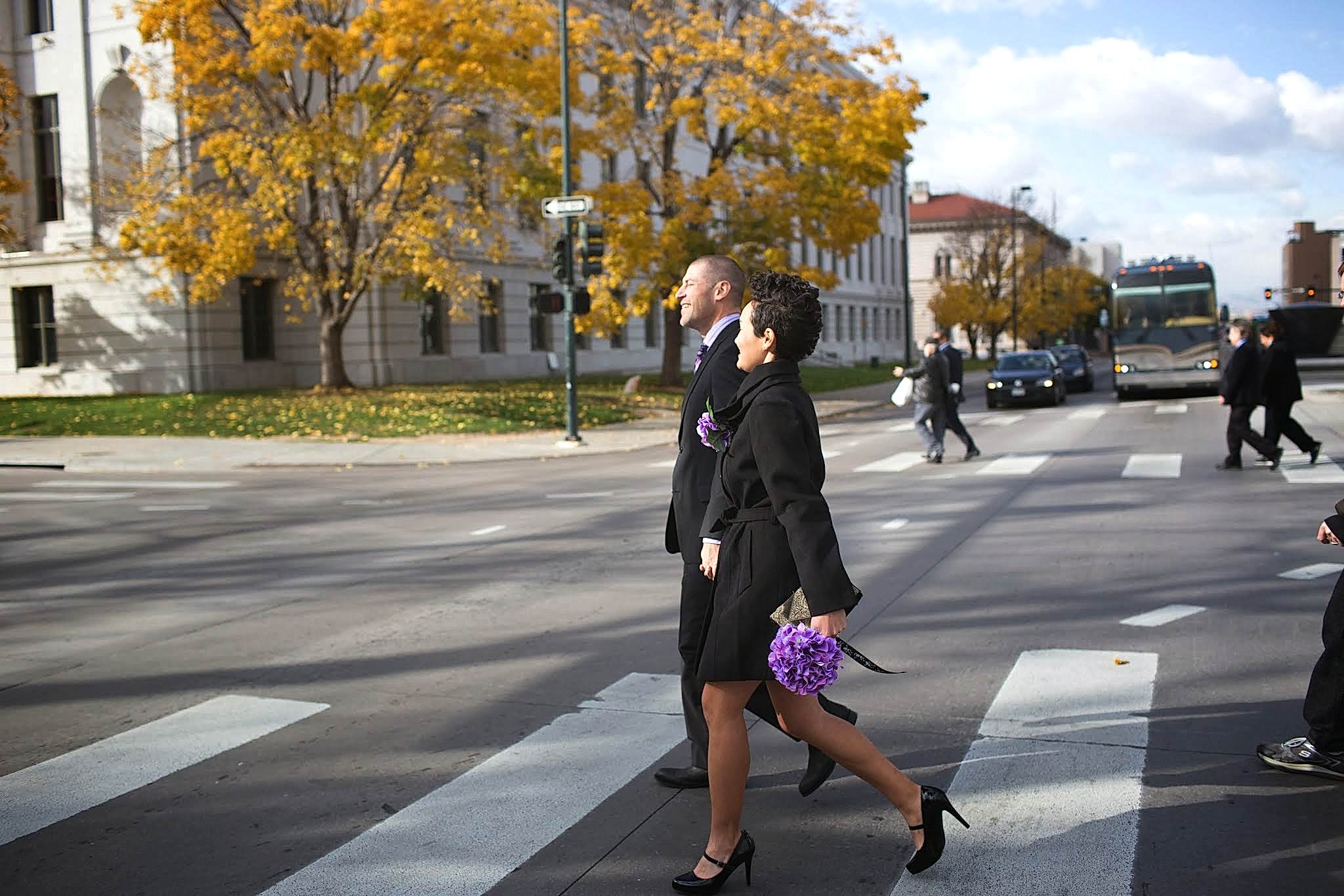 A Colorado City Hall Wedding | APW (14)