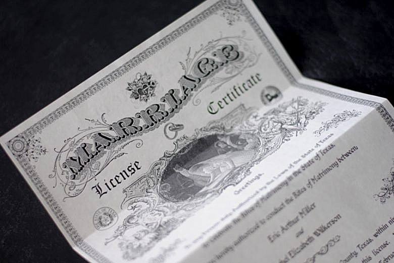 Marriage License