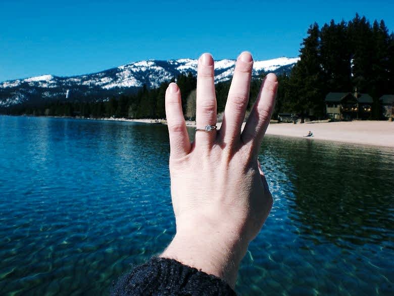 Small vintage engagement ring
