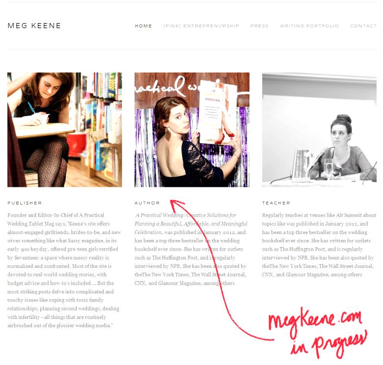MegKeene.com Sqaurespace | A Practical Wedding