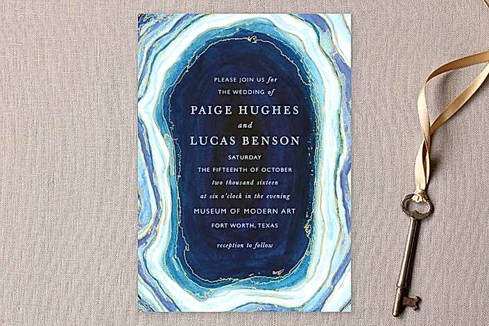 blue agate card