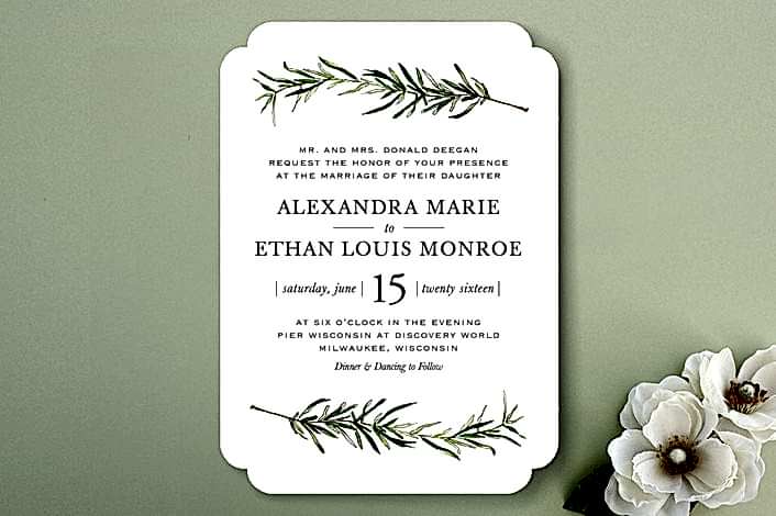 simple herb invite