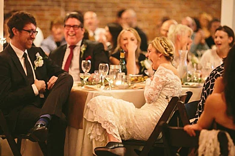 How Everyone Chipped In To Manifest Our Romantic LA Unique Space Wedding