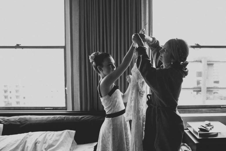 How Everyone Chipped In To Manifest Our Romantic LA Unique Space Wedding