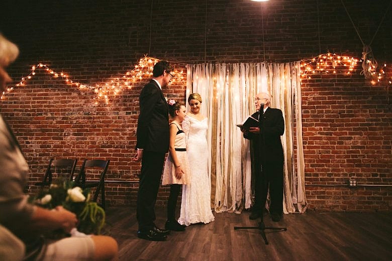 How Everyone Chipped In To Manifest Our Romantic LA Unique Space Wedding
