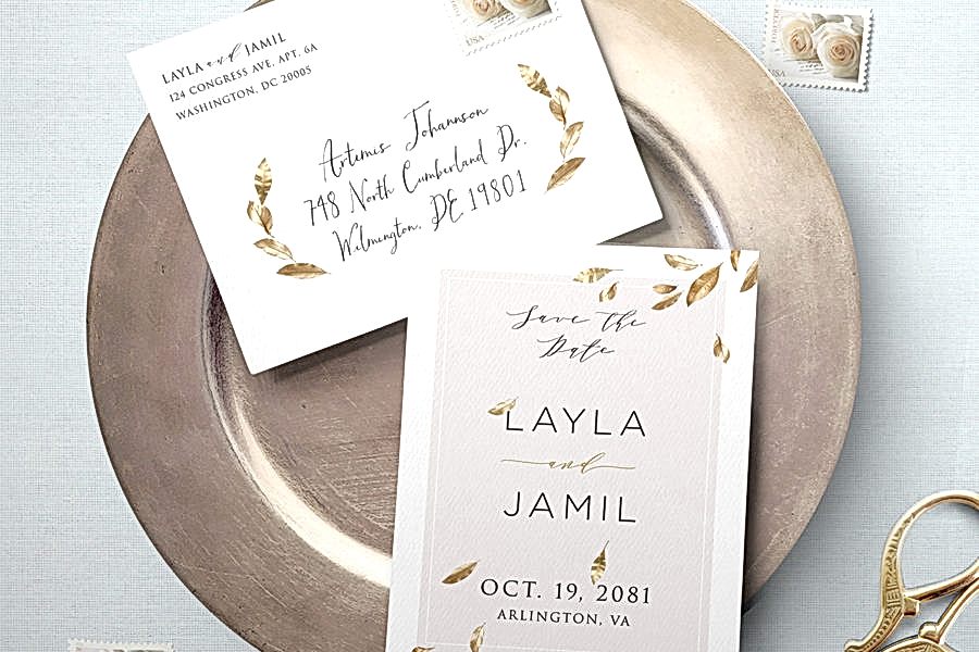 wedding invitation with a script font