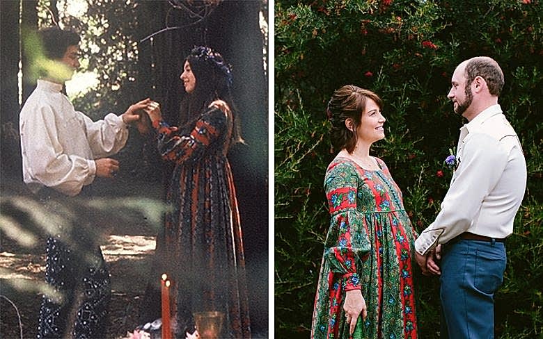 Paisley Wedding Dress Before and After