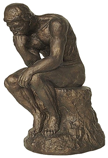 bronze the thinker statue reproduction