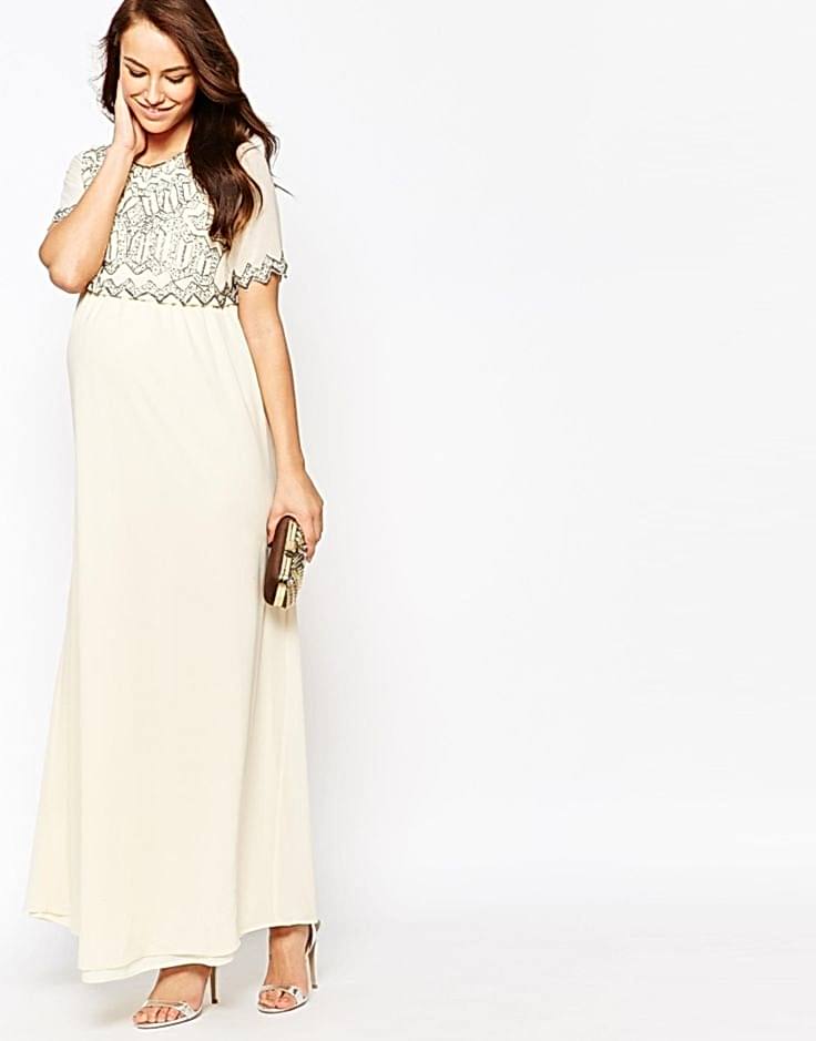Maxi maternity wedding dress | A Practical Wedding
