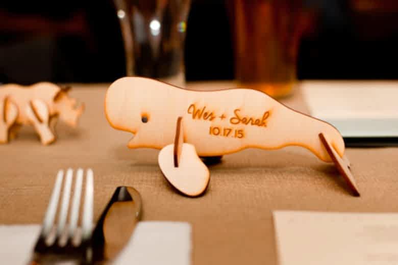 wooden wedding favors
