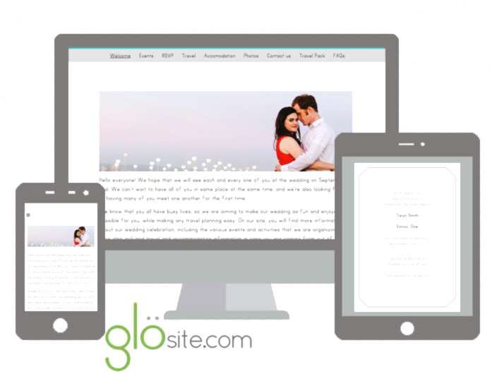 glosite wedding websites email wedding invitations simply beautiful
