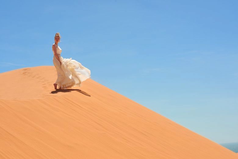 Bride wearing BHLDN spring 2016 separates