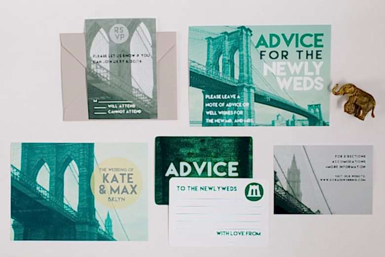 bojack studios wedding invitation suite