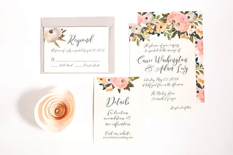 bojack studios wedding invitation suite