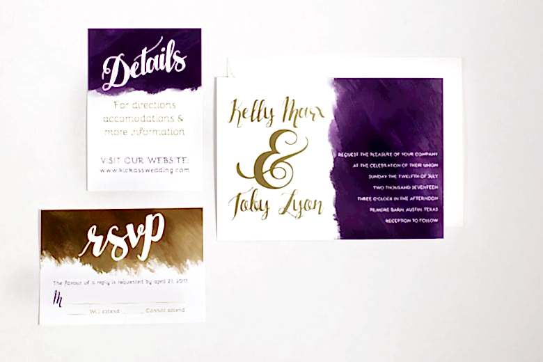 bojack studios wedding invitation suite
