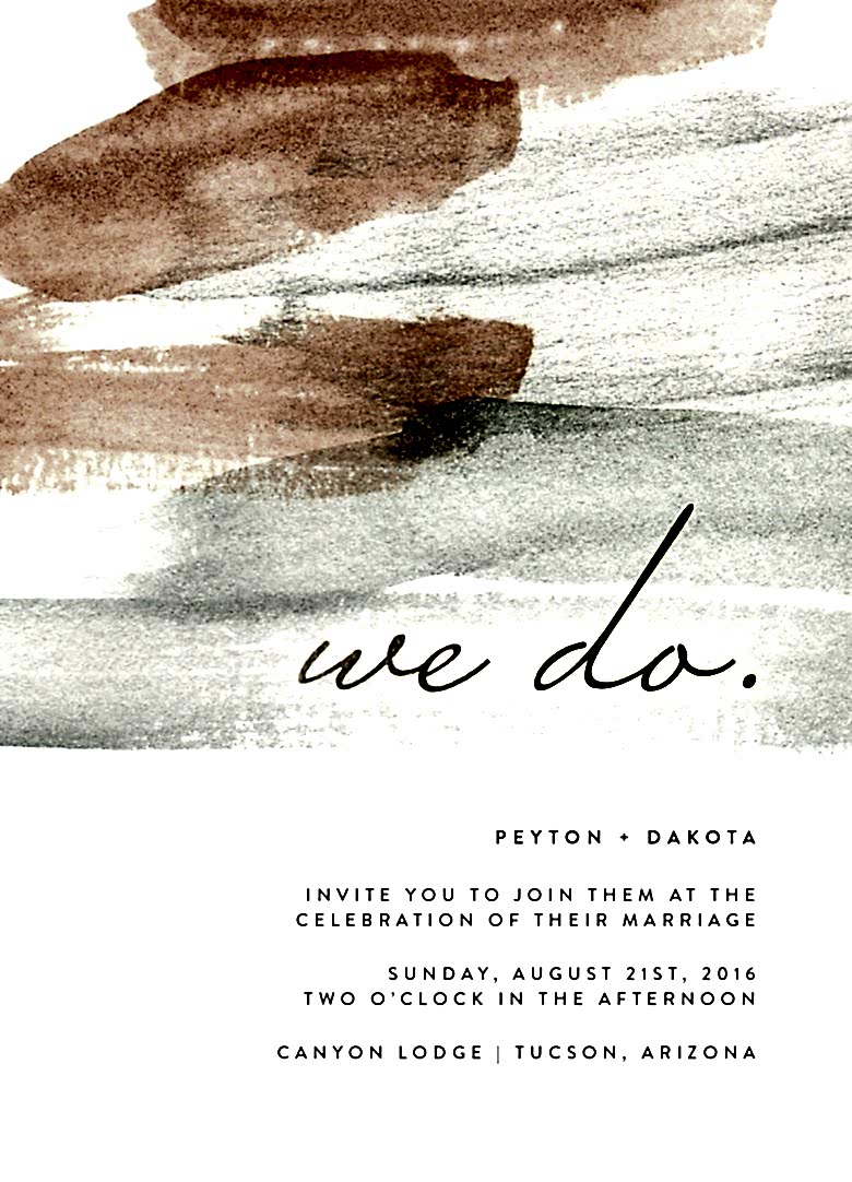 canyon wedding invitation by minted