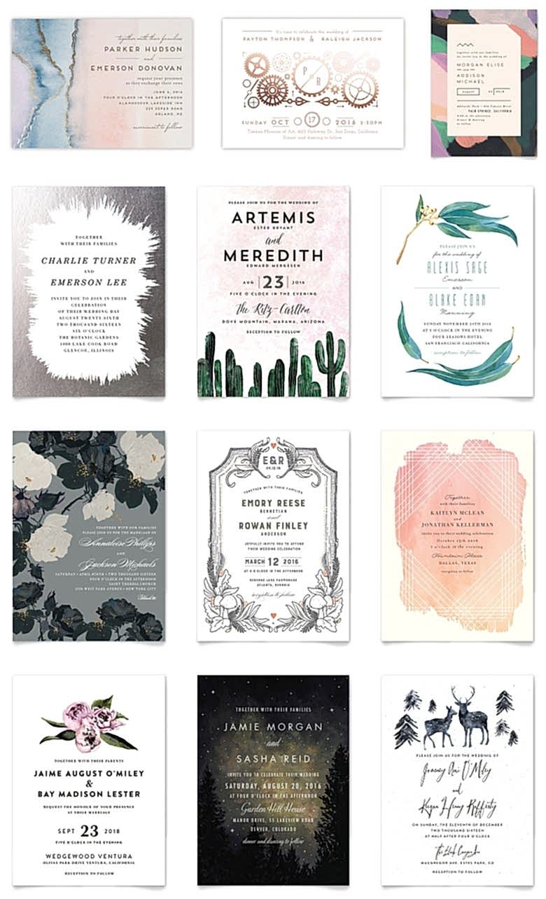 minted wedding invitations