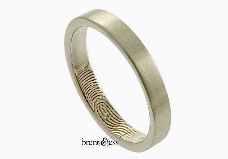 white gold narrow wedding ring
