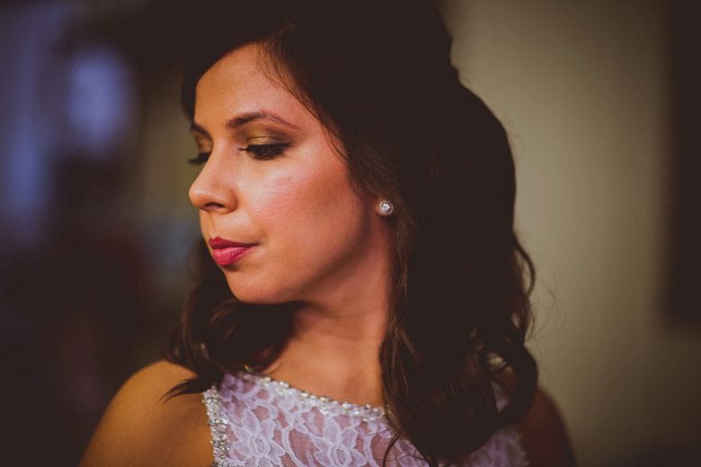 Photography by Kelley Raye portrait of dark haired bride