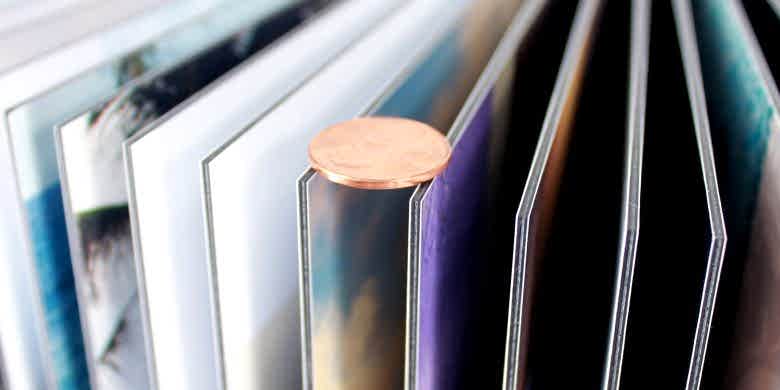 archival board flush mount wedding album page thickness