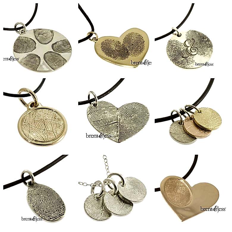 brent & jess fingerprint necklaces