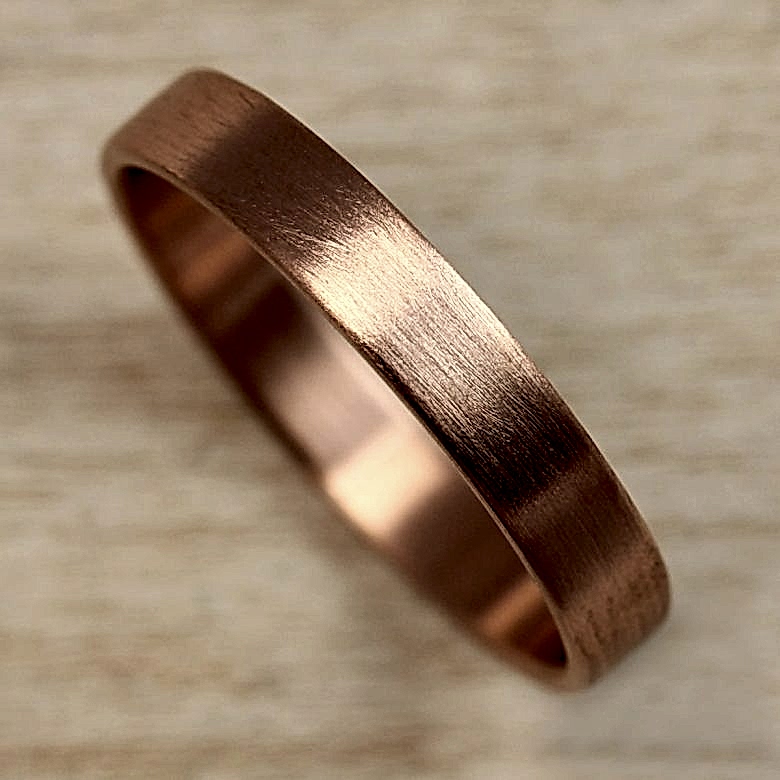 rose gold wedding band aide-memoire