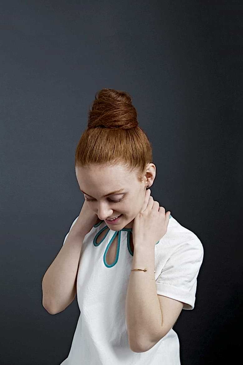 high bun style
