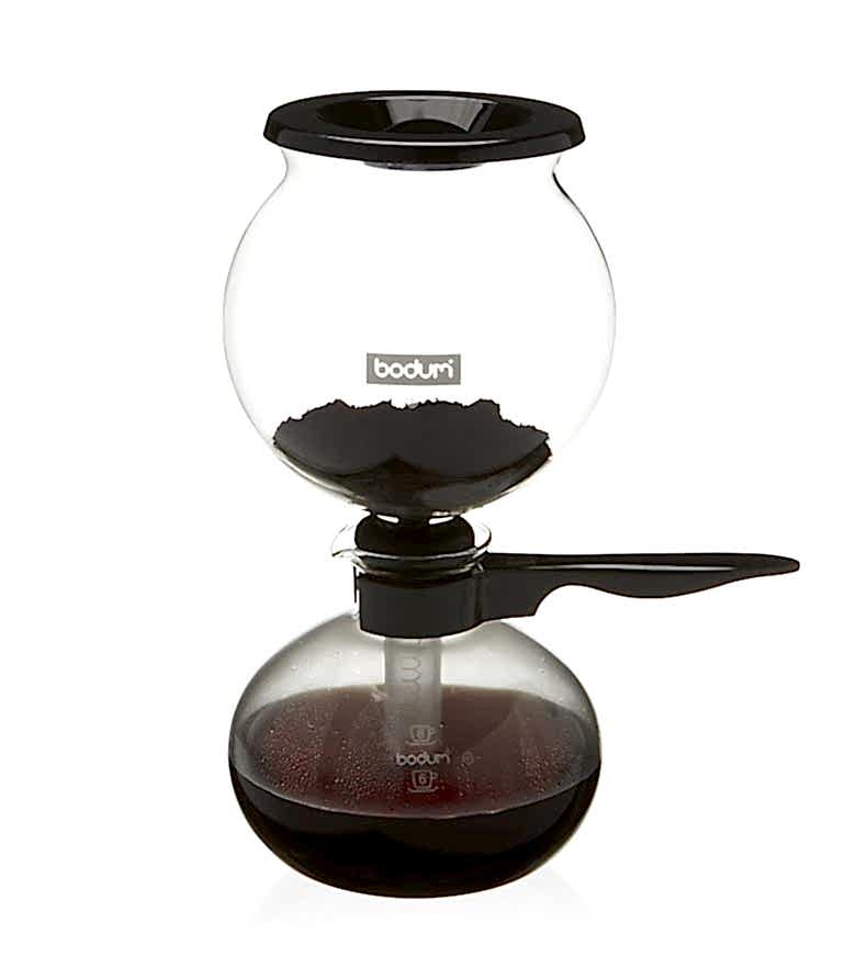 siphon coffee pot from crate and barrel
