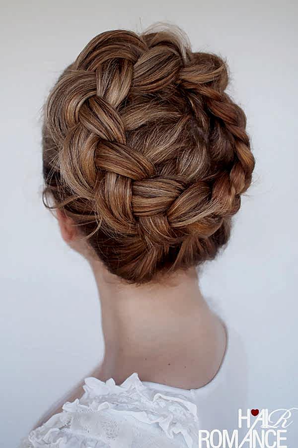braided crown style