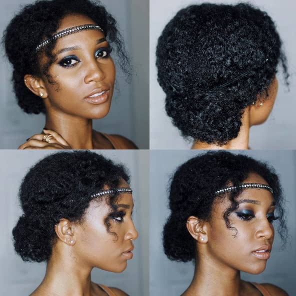 natural bridesmaid updo hairstyle