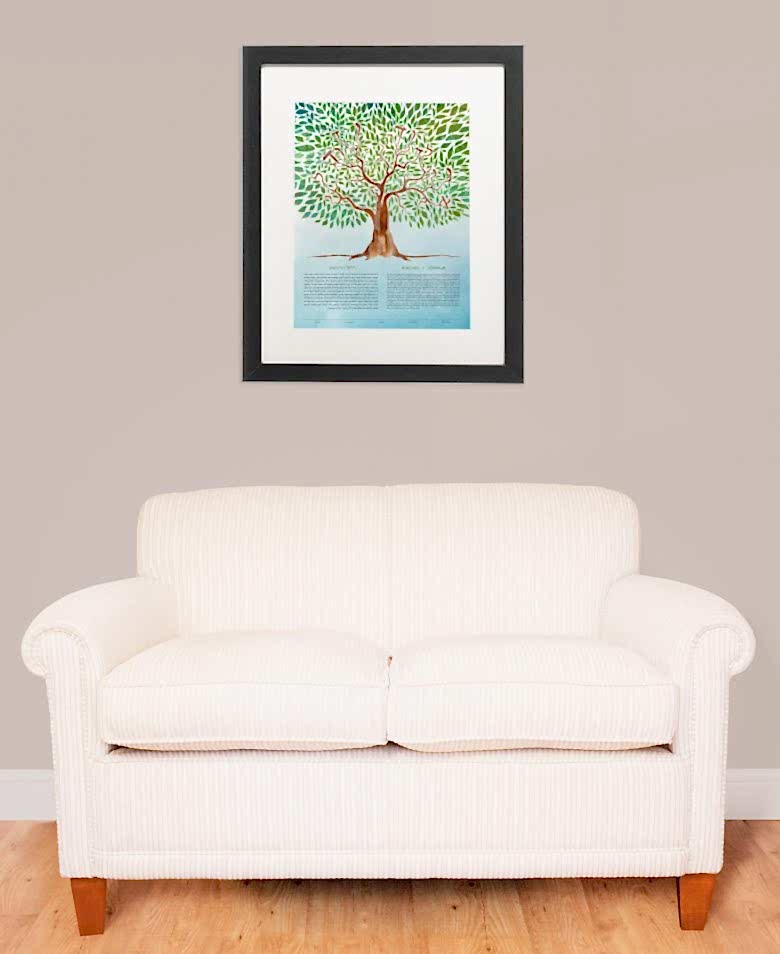 custom ketubah from ink with intent