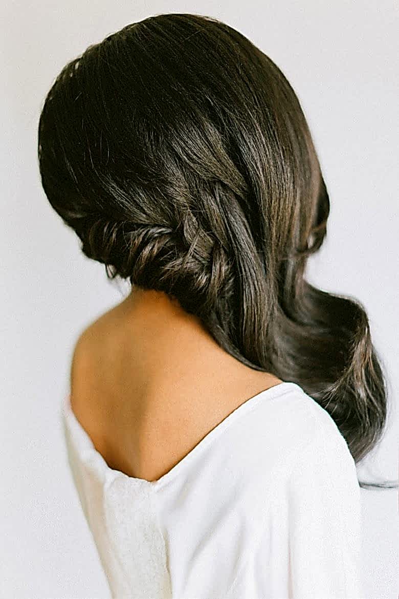 braided wave bridesmaid 