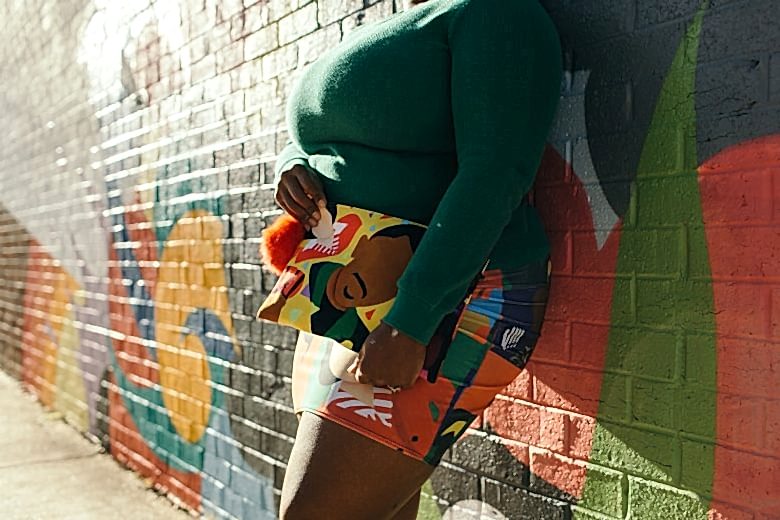 woman holding a bag