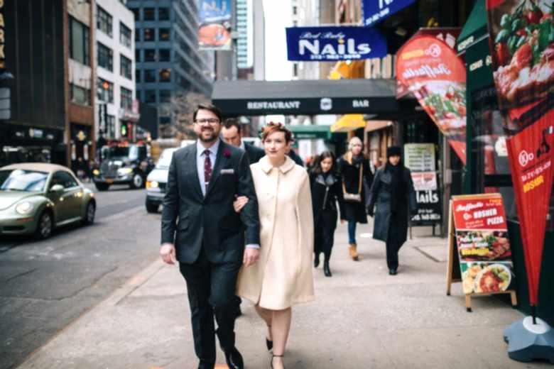 couple eloping in new york city