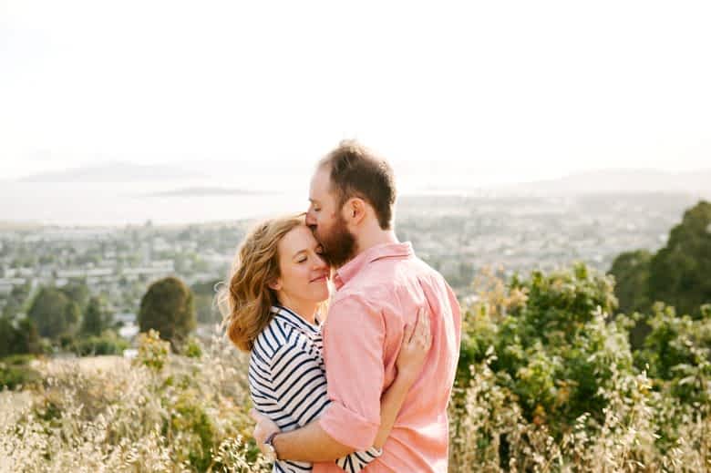 man and woman in love
