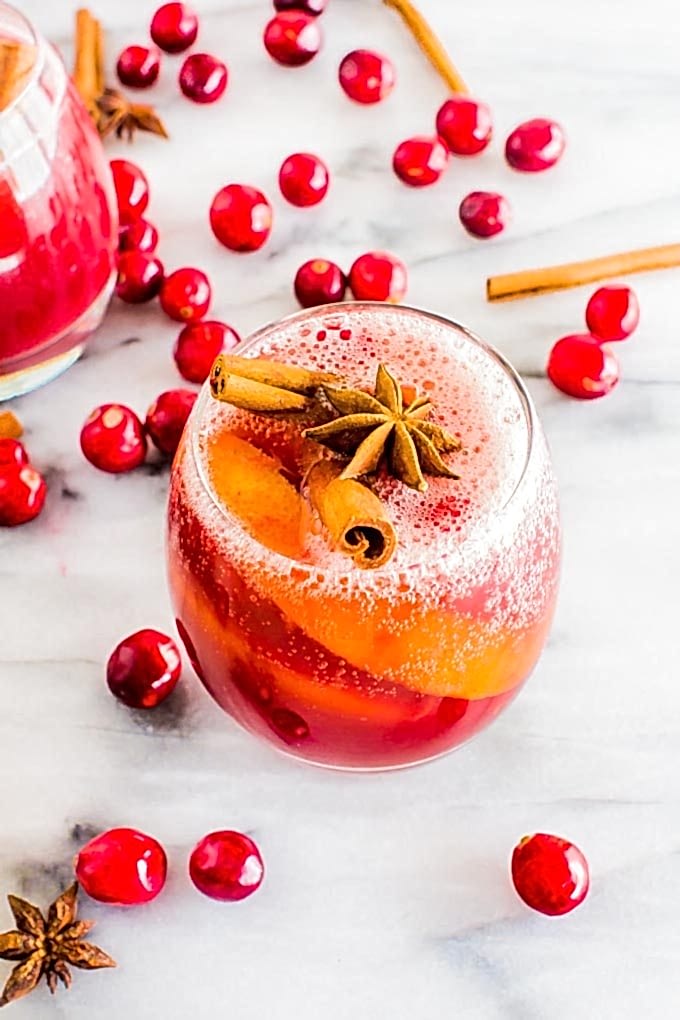non alcoholic winter sangria