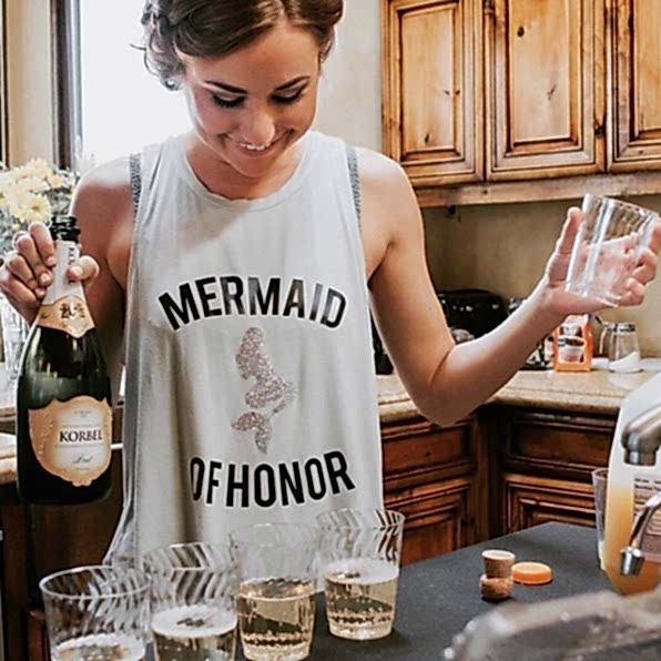 mermaid of honor shirt