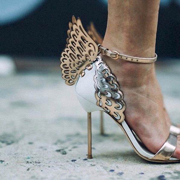wedding heels with wings