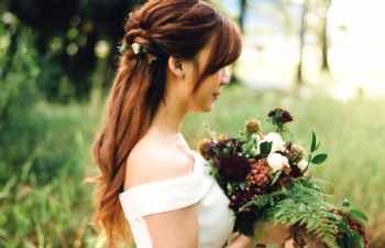 bride on wedding day