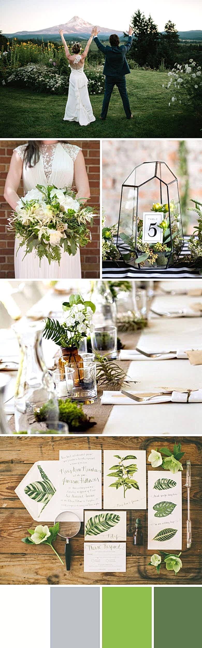 nature inspired wedding palette