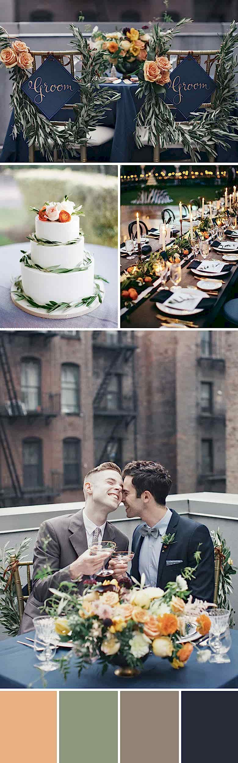 mellow wedding palette
