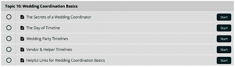 diy wedding mentor topics