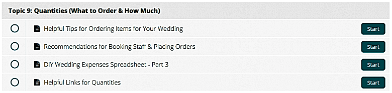 diy wedding mentor topics
