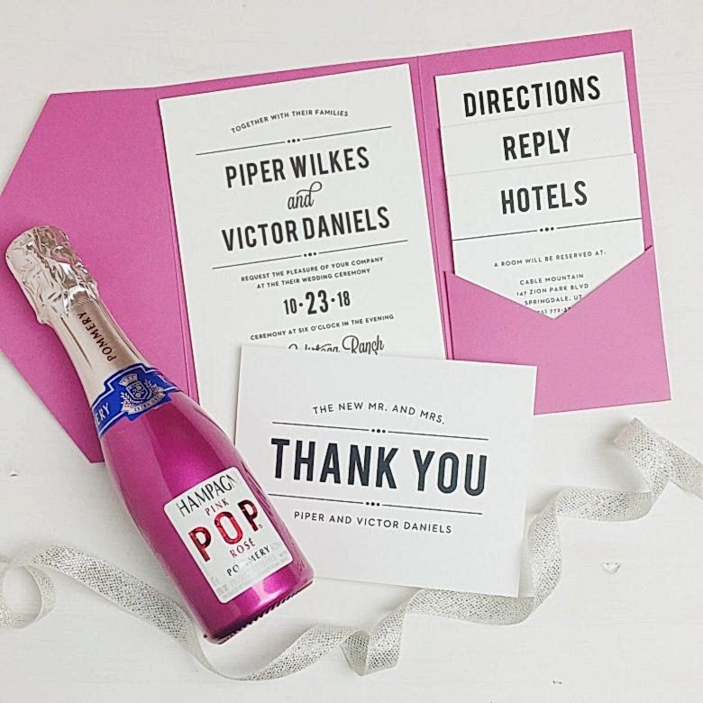 wedding invitation suite from basic invite