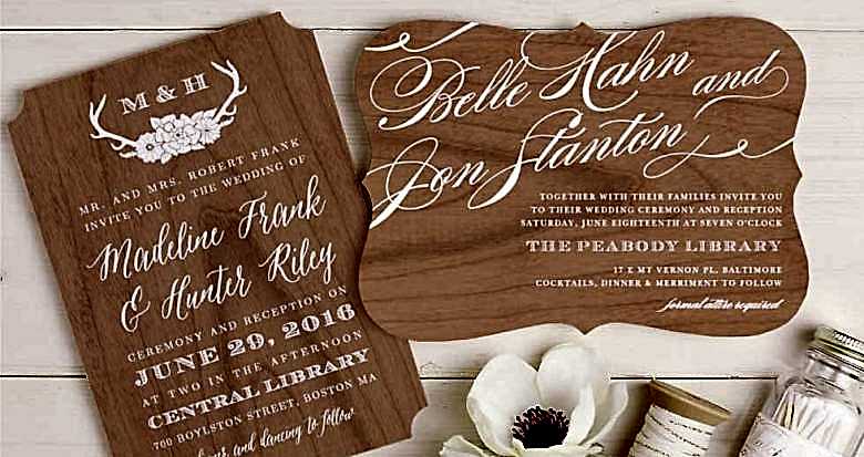 wedding invitation suite from basic invite