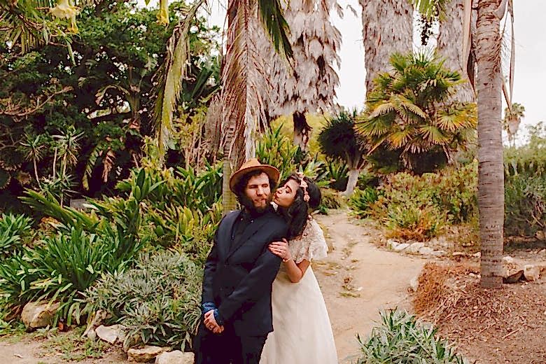 a couple on their wedding day